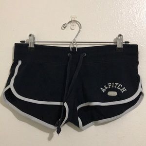 Abercrombie Navy Blue Fleece Shorts
